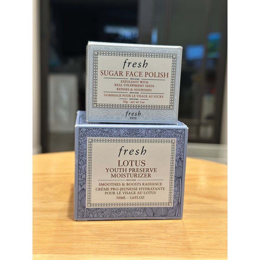 Fresh Lotus Moisturizer / Sugar Polish Set - $88 value